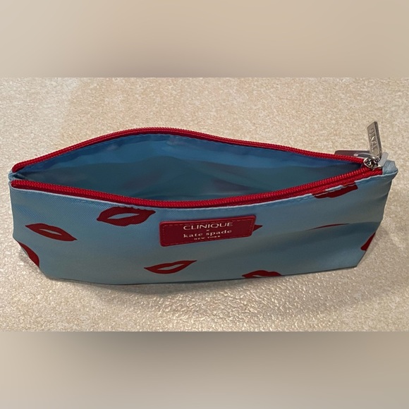 CLINIQUE KATE SPADE NEW YORK COSMETIC MAKE~UP BAG💋NWT - Picture 2 of 4